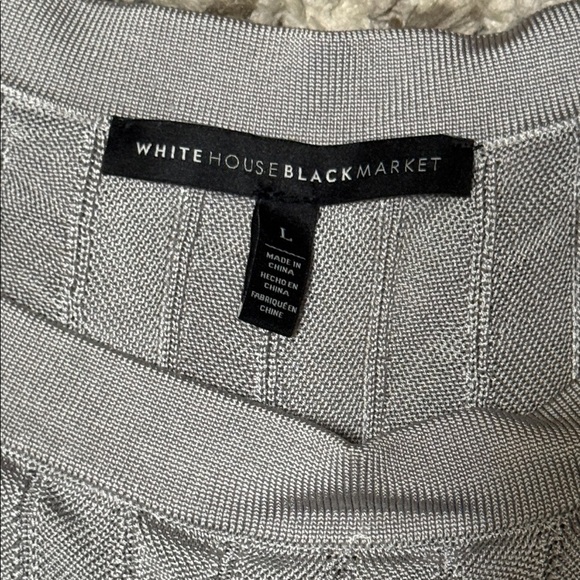 White House Black Market Gray and Cream Sweater - Picture 3 of 15